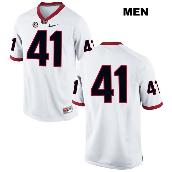 Georgia Bulldogs Men's Channing Tindall #41 NCAA No Name Authentic White Nike Stitched College Football Jersey UJL1156PM